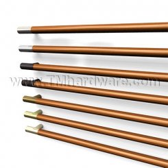 Rockwood ArborMet RM4002 1.00" Dia. Wood Grip Zone Push Bar with Contrasting Flat Ends, up to 36" CTC