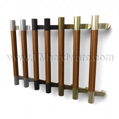 Rockwood ArborMet RM4030 1.00" Dia. Wood Grip Zone Offset Pull with Contrasting Flat Ends, up to 48" OA