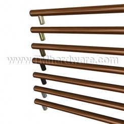 Rockwood ArborTek RM4112 - RM4122 Wooden Push Bar with Contrasting Posts and Flat Ends, up to 36" CTC