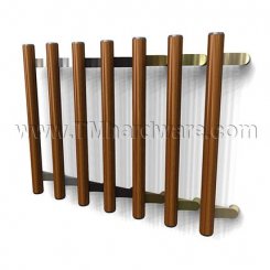 Rockwood ArborTek RM4130 - RM4150 Wooden Offset Pull with Contrasting Posts and Flat Ends, up to 48" OA