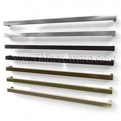 Rockwood PlanTek RM5232 - RM5242 Flat Front Push Bar with Flat Ends, up to 36" CTC