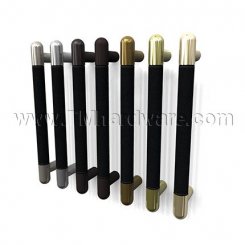 Rockwood Flush Leather RM6304 - RM6324 Straight Pull with Round Ends, up to 8FT OA