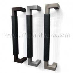 Rockwood RM6420 Upholstery Leather GeoMetek Offset Pull with a Square Grip - up to 4FT