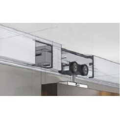 Hettich TopLine Grant SD Sliding Door Hardware and Track, Doors up to 150 Lbs - QUICK SHIP