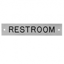 Rockwood #670R, Engraved Bathroom Sign - "RESTROOM"