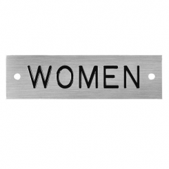Rockwood #670W, Engraved Restroom Sign - "WOMEN"
