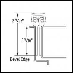 Ives 112HD Full Mortised, Concealed Continuous Hinge, Narrow Frame Leaf, Narrow Door Leaf