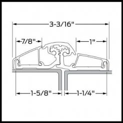 Ives 157XY Adjustable, Full Surface - Narrow Frame Continuous Hinge