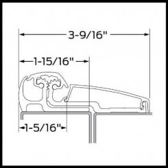 Ives 210XY Adjustable, Full Surface - Swing Clear Continuous Hinge