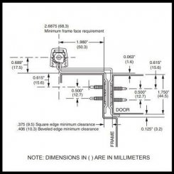 Ives 711CS Pin and Barrel, Full Mortise, Swing Clear Continuous Hinge with Decorative Cover