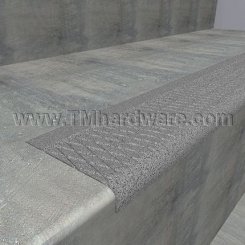 Wooster W101 Abrasive Cast No-Slip Nosing for Concrete Stairs, 3", 4" or 6" Depth, .25" Riser
