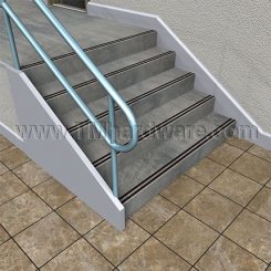 Wooster Spectra WP1A, WP-24A Safety Treads, Sure Hold Anchor for New Concrete, .75" - 2.0625" Depth
