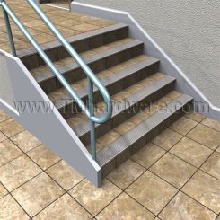 Zero #2676 Traction Tread™ Non-Slip Stair Nosing, 6" Depth, .5" Riser