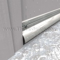 Pemko #3452NB Door Sweep, 1.25" Aluminum Rain Drip with .82" Nylon Brush