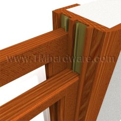 Zero #4000 Metal Weatherstrip, Wooden Windows, for Upper Sash Jambs - QUICK SHIP