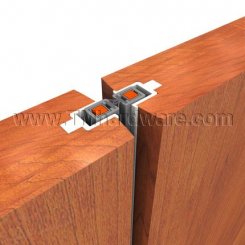 Zero #56FS-557FS Aluminum Meeting Stile, Mortised, With INTUMET and Silicone