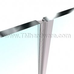 Zero #8136 Adhesive Weatherstrip, Edge Casing for Glass Door with Pile Brush
