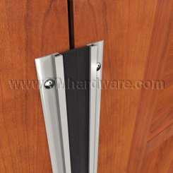 Zero #8193MS Meeting Stile, .59" Aluminum Casing with .375" Brush Seal