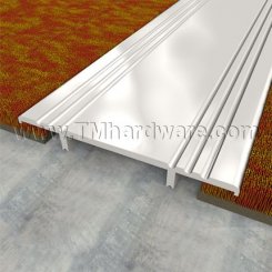 Zero #1684 Carpet Divider, 4" Aluminum, .5" Height