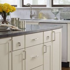 Amerock Blackrock Collection, Cabinet Pull, Zinc, 3.74" - 7.24"