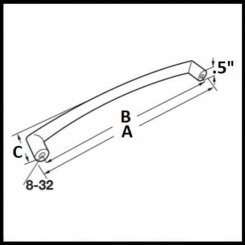 Amerock Essential'Z Collection Cabinet Pull, 4.2" - 6.7" Length