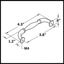 Hafele Somerset Collection Cabinet Pull