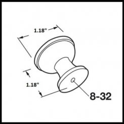 Satin Nickel Amerock Westerly Collection Knob