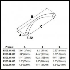 Hafele, Cornerstone Collection Zinc, Cabinet Pull, 3.2"-11.4"