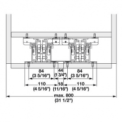 Hafele Connecting Set for EKU Forte 170/340 