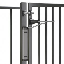 Locinox Gate Closer VERTICLOSE-2, Hydraulic, 90° & 180° Opening Angle, For Gates up to 330 lbs, Railsets Included