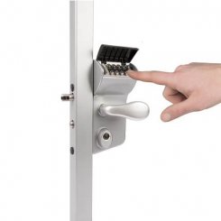 Locinox Vinci Gate Lock, Mechanical Code with Secured Entrance and Exit, For Swing Gates