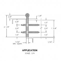Hager 790-900 Continuous Hinge, Concealed Leaf Stainless Steel
