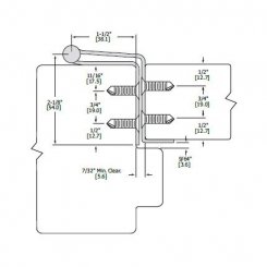 Hager 790-911 Continuous Hinge, Stainless Steel Concealed Leaf Swing Clear Action