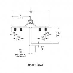 Markar FS3502 Stainless Steel Security Hinge, Flush Full Surface