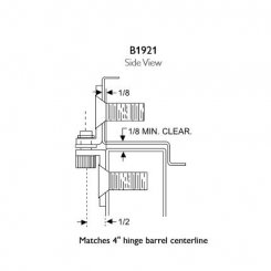 Markar B1921 Reinforcing Pivot, Full Surface Non Handed