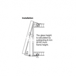 Hafele EKU Regal A 25 GR 40/22 Forslide Set For One Aluminum Frame Sliding Door