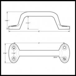 Deltana WP27 Window Pull