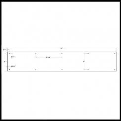 Deltana Kick Plate KP634, Stainless Steel, 34" Width