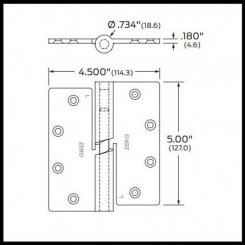 Cam lift hinge