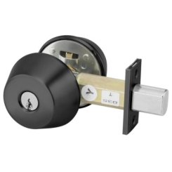 Accentra D222-2808 Double Cylinder Deadbolt , Schlage C Keyed, Grade 2, Satin Chrome Finish
