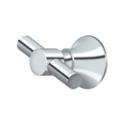 Deltana 88 Bath Series, Double Robe Hook Satin Nickel (US15) Finished