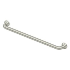 Deltana 88 Series Solid Brass Grab Bars, Concealed Screw Satin Nickel (US15)