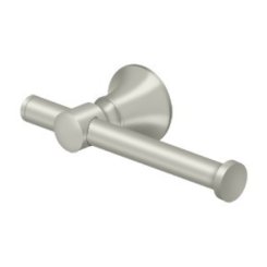 Deltana 88 Bath Series, Toilet Paper Holder Single Post Satin Nickel (US15) Finished