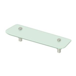 Deltana BBS Bath Series Solid Brass, Frosted Glass Shelf  Finish: Oil-Rubbed Bronze (US10B) Finished