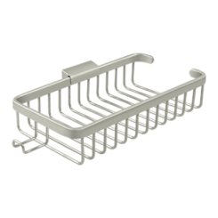 Deltana Wire Basket, Rectangular Shallow With Hook Polished Nickel (US14) Finished