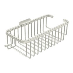 Deltana Wire Basket, Deep, Rectangular With Hook Polished Nickel (US14) Finished
