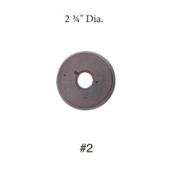 Emtek 2422 Sandcast Bronze Doorbell Button with #2 Rosette, 2-3/4" Dia.