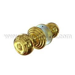 Emtek 5100W Keyed In Knob Regular Rosette with Waverly Knob, Entry US4