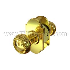 Emtek 5108RK Keyed In Knob #8 Rosette with Rope Knob, Entry US4