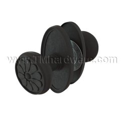 Emtek 54014PT Keyed In Knob #14 Rosette w/ Petal Knob, Entry FB